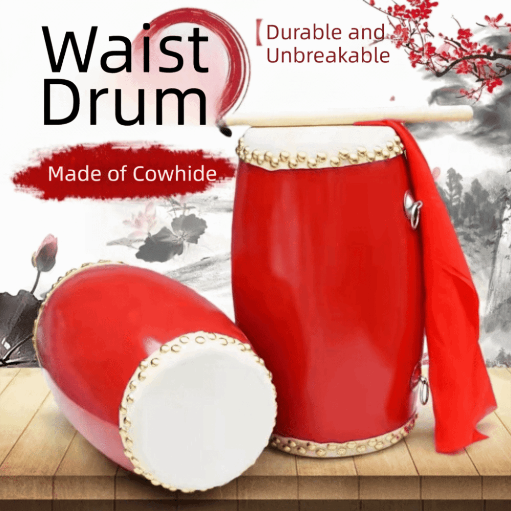 Musical Instrument Kids - Drum pinggang tradisional dari kulit sapi