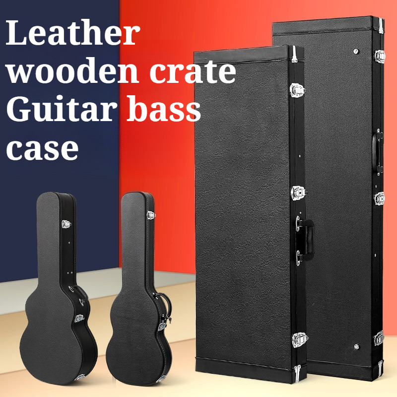 Musical Instrument Bass - Casing Gitar Elektrik Kayu Kulit Tebal