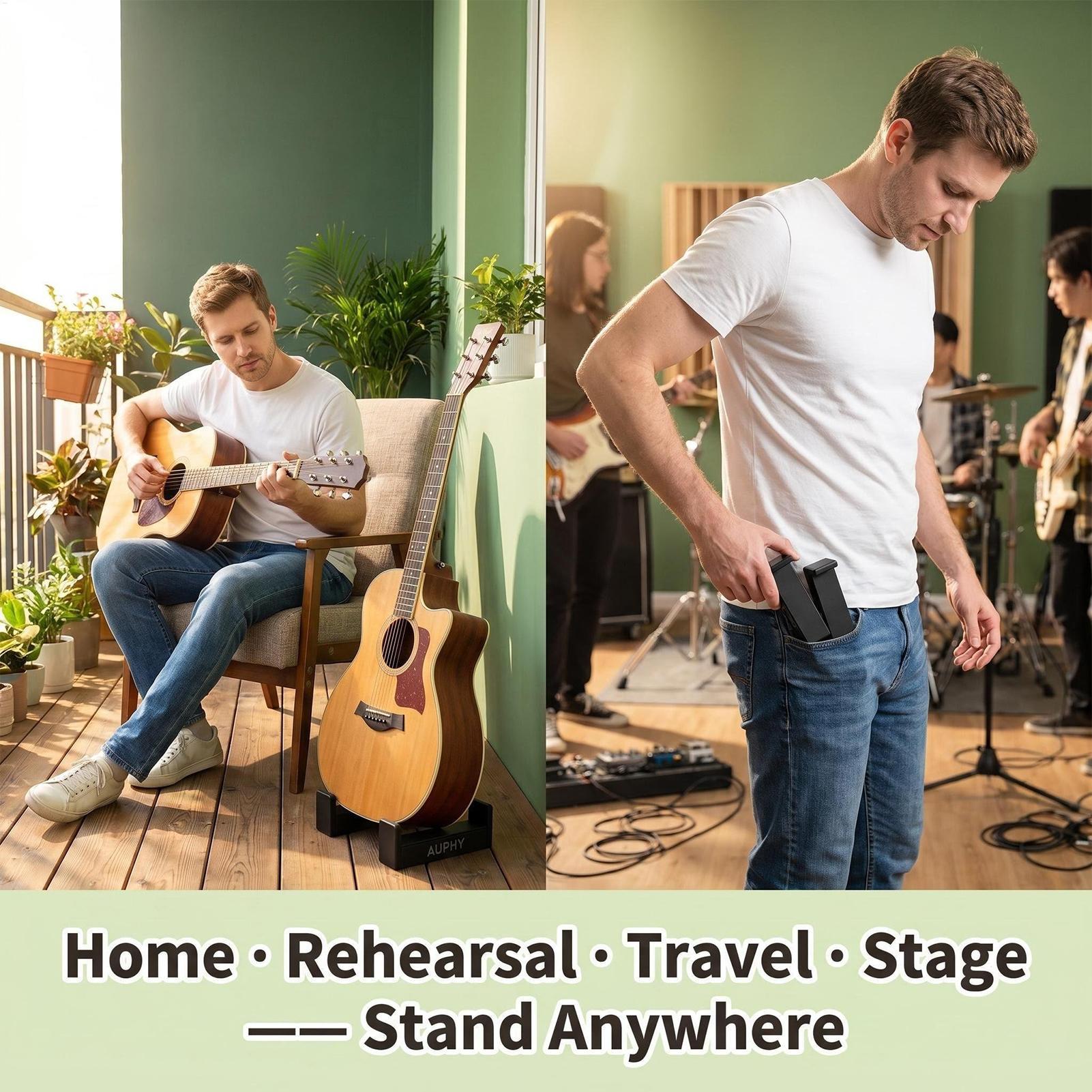 Musical Instrument Bass - Stand Gitar Akustik Rak Pajangan Portabel