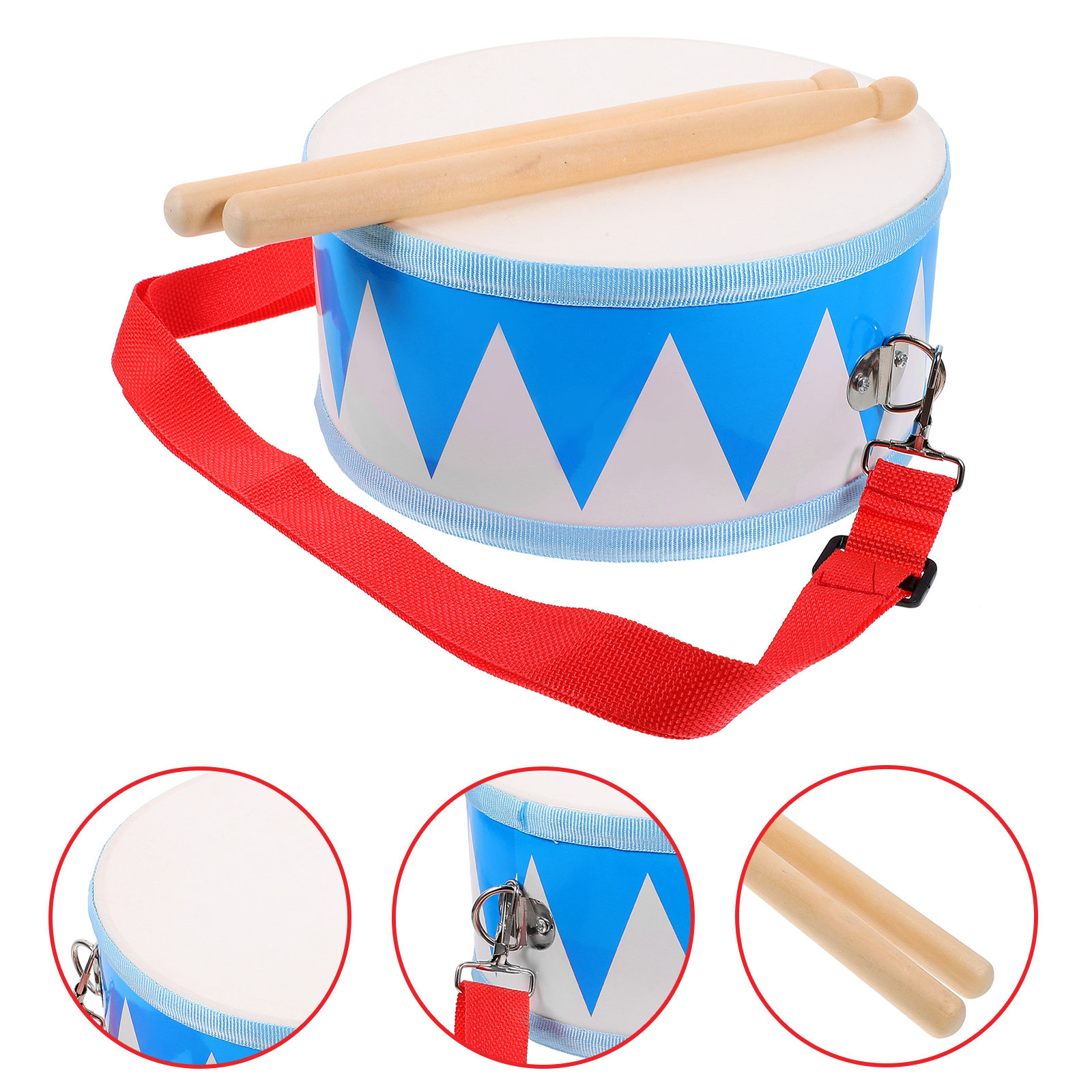 Musical Instrument Kids - 1 Set Drum Kayu untuk Balita,