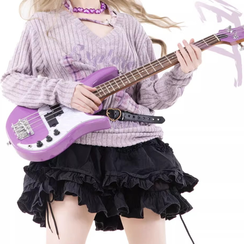 Musical Instrument Bass - 4 Senar 24 Fret Portabel Perjalanan