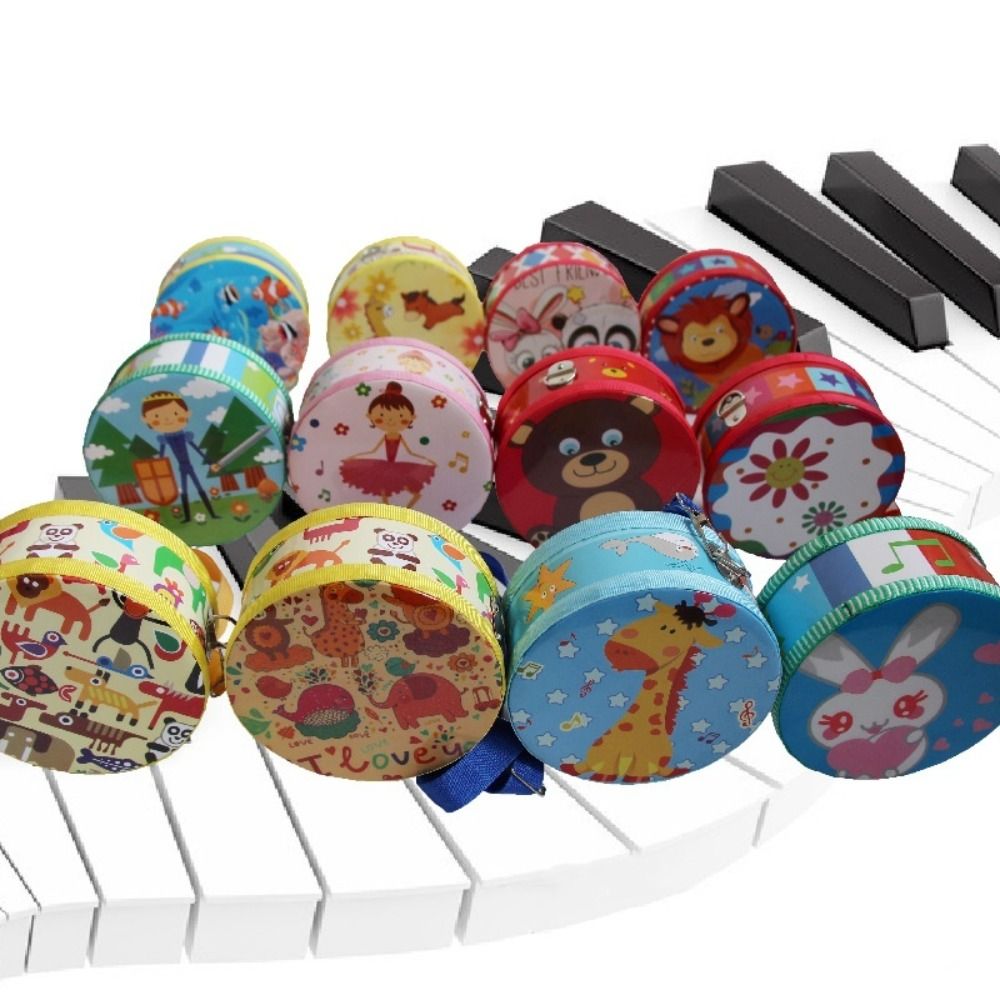 Musical Instrument Kids - Drum Kayu Anak-Anak, Drum Dua Sisi,