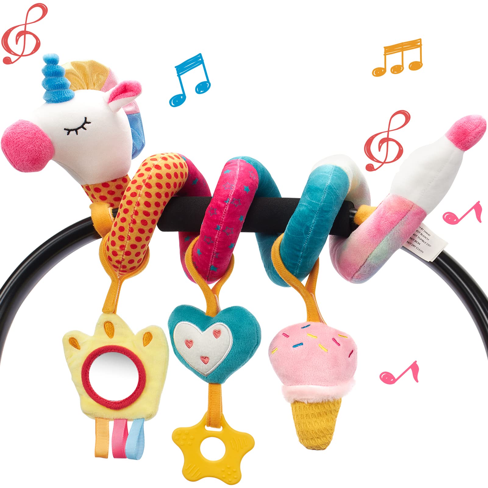 Musical Instrument Rattle - Mainan kursi mobil untuk kerincingan bayi