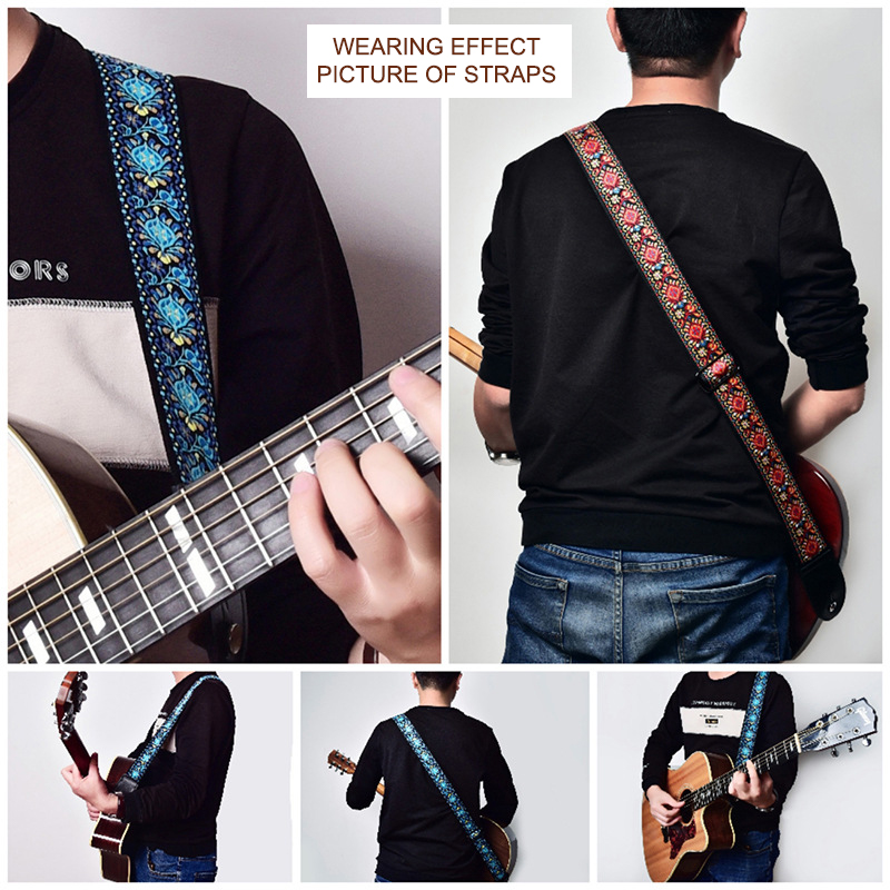 Tali gitar motif bordir antik  - Musical Instrument Bass ulasan dan harga