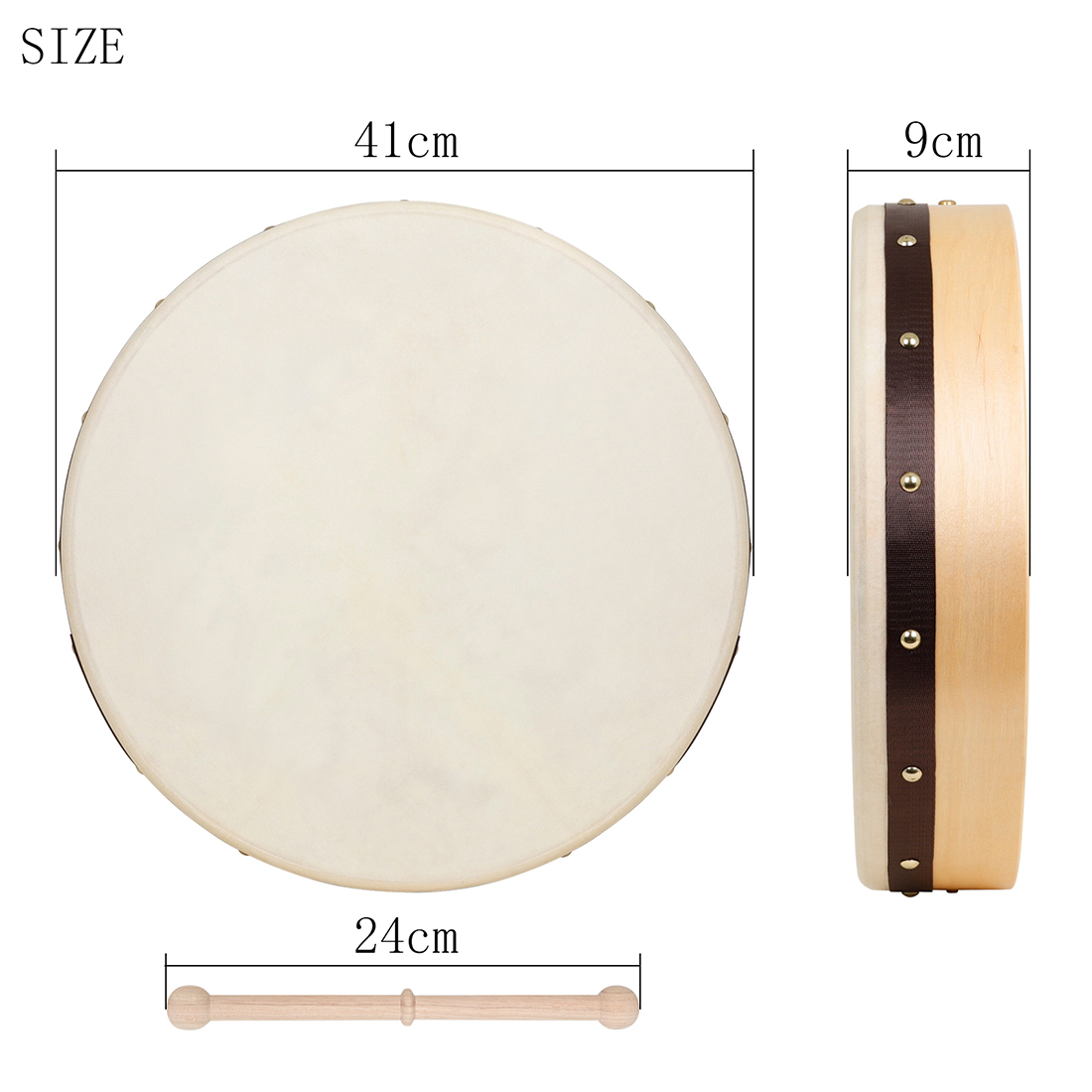 Drum Bodhran Irlandia dengan K - Frame Drum Goat Skin ulasan dan harga