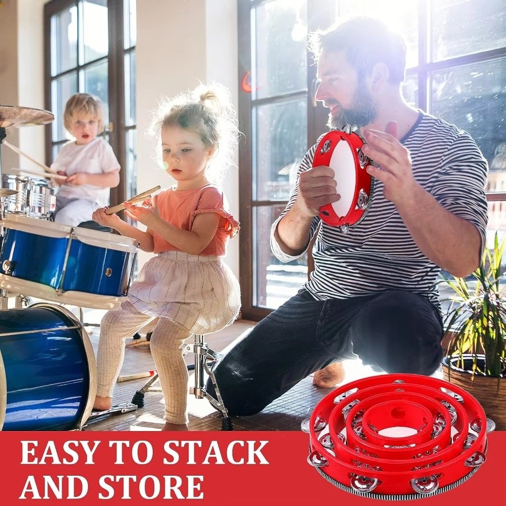Drum Genggam Logam 4/6/8/10 In - Musical Instrument Kids ulasan dan harga