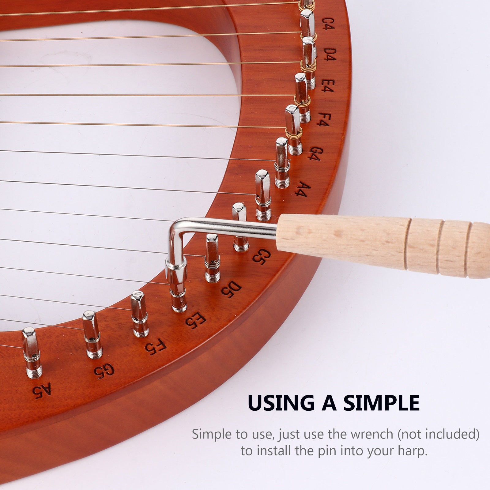 7 buah pin untuk alat musik ha - Musical Instrument Zither Harp ulasan dan harga