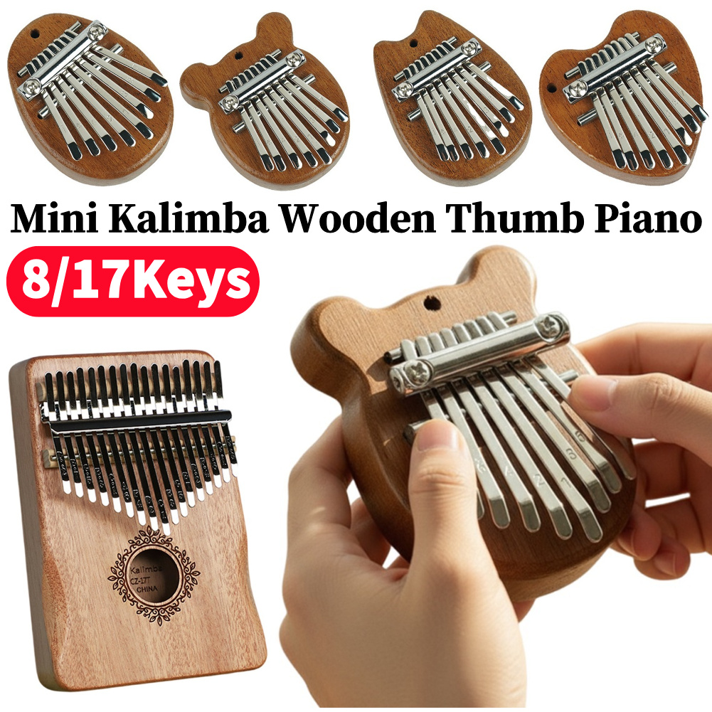 8/17 Kunci Mini Kalimba Kayu B - Musical Instrument Kids ulasan dan harga