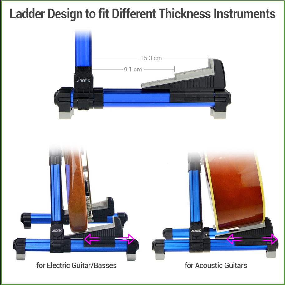 Stand Gitar Aluminium Lipat -  - Musical Instrument Bass ulasan dan harga