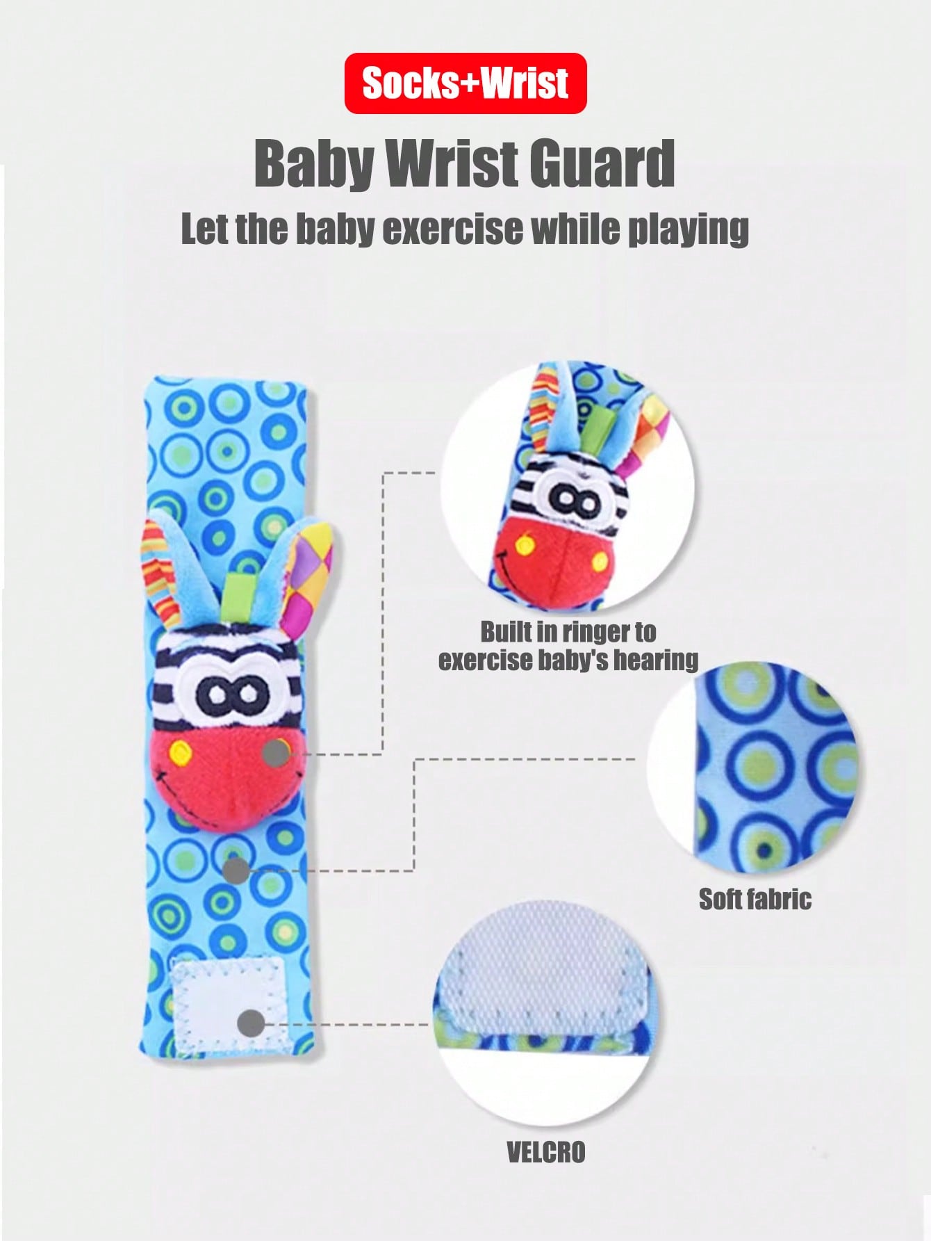 Mainan kaus kaki bayi 0-12 bul - Musical Instrument Rattle ulasan dan harga