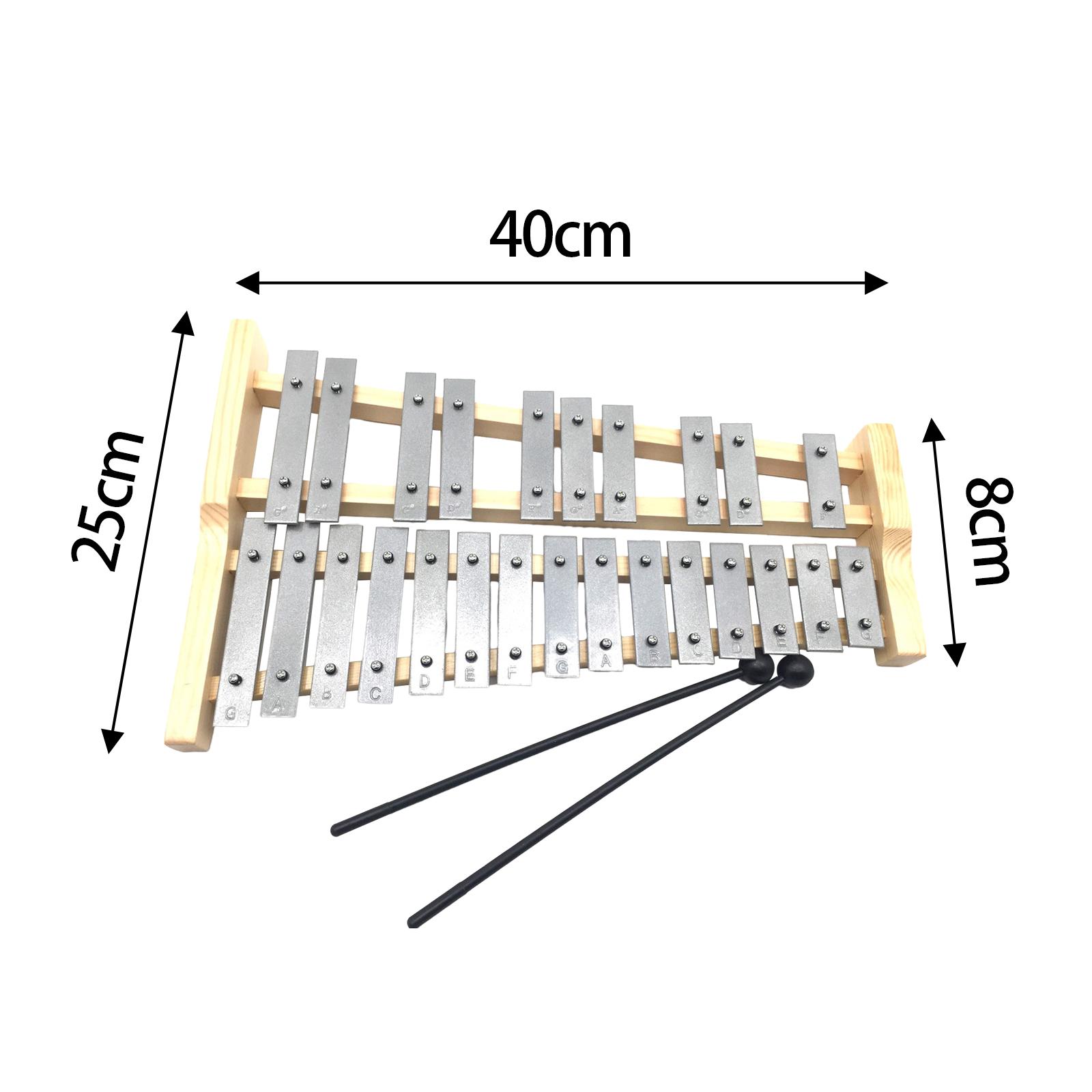 25 Nada Kunci Logam Xylophone  - Musical Instrument Glockenspiel ulasan dan harga