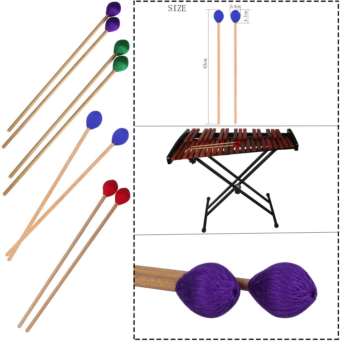 Tongkat Marimba Profesional De - Musical Instrument Glockenspiel ulasan dan harga