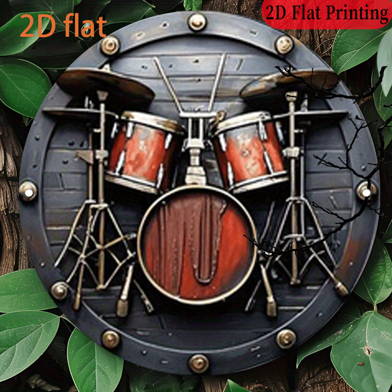 Plakat logam retro musik rock  - Musical Instrument Drum ulasan dan harga