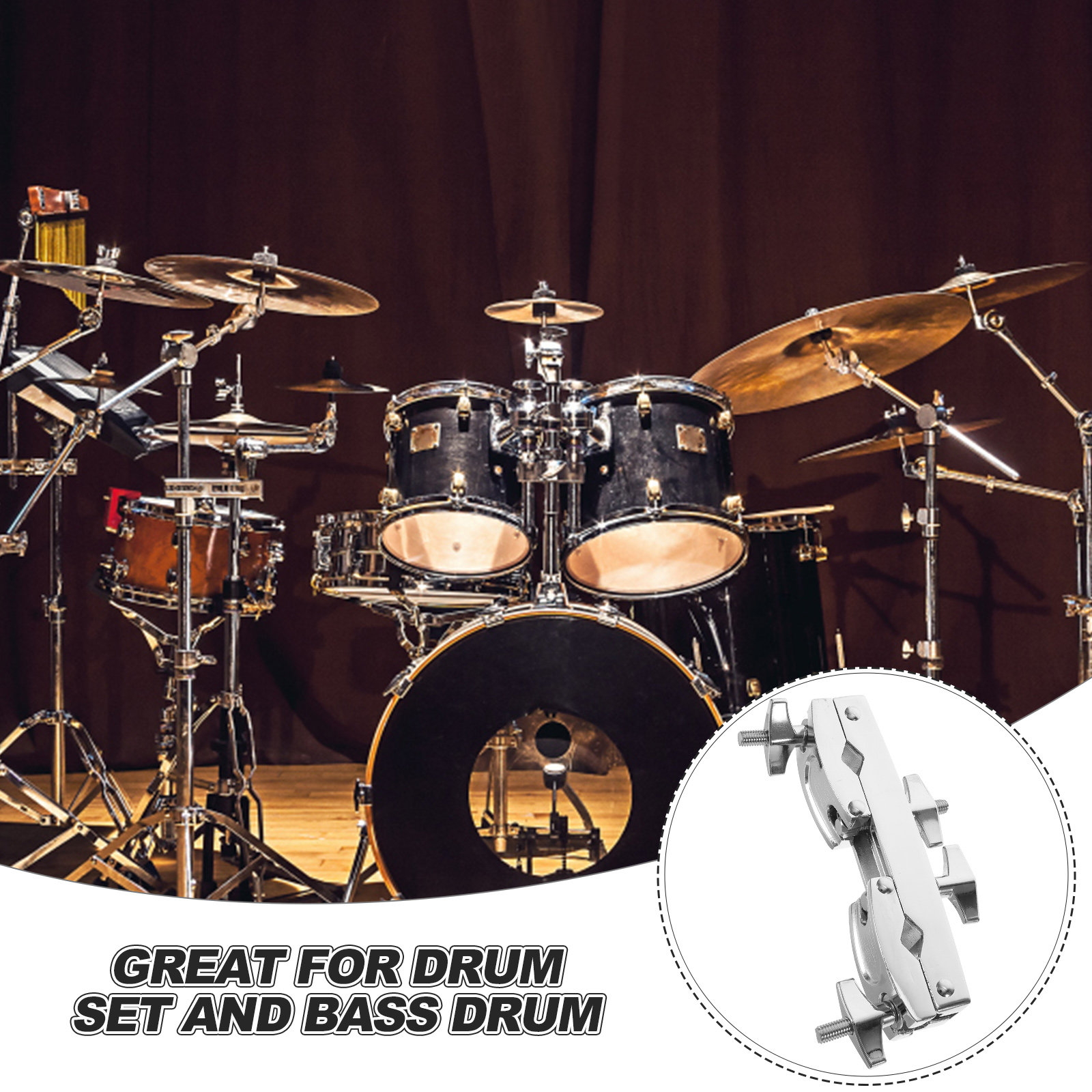 Penyangga Cowbell Drum Set Pre - Musical Instrument Bass ulasan dan harga