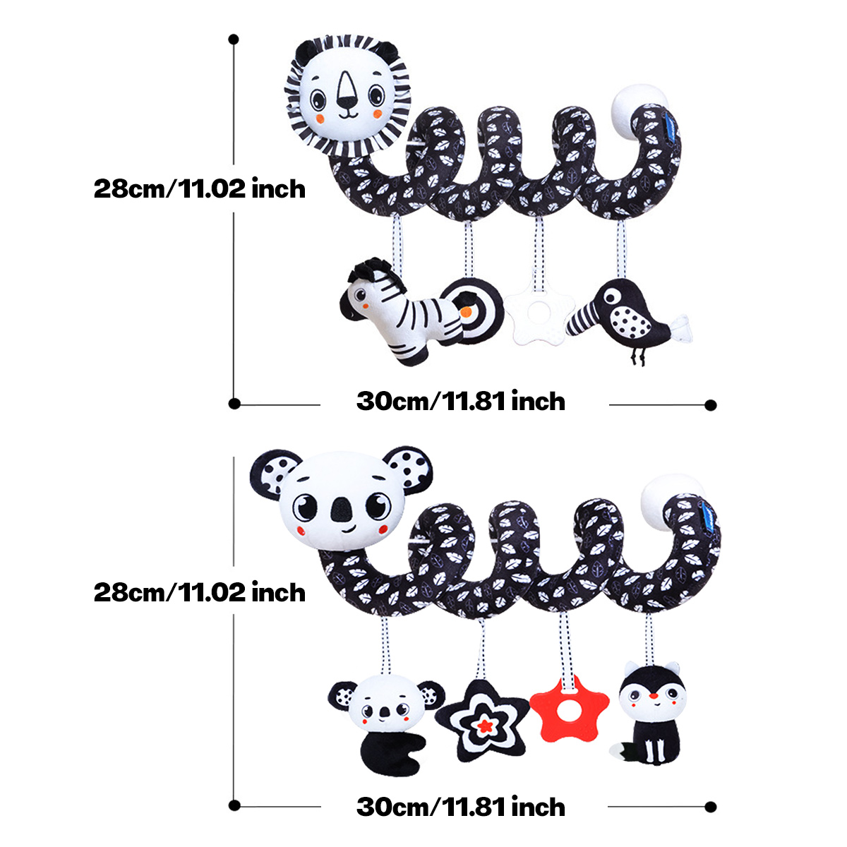 Mainan Gantung Spiral Plush Ba - Musical Instrument Rattle ulasan dan harga